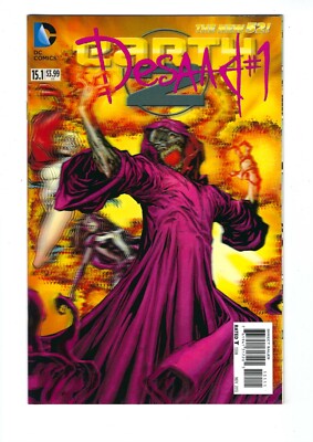 EARTH 2 # 15.1 (DESAAD, 3D LENTICULAR MOTION COVER, Nov 2013), NM