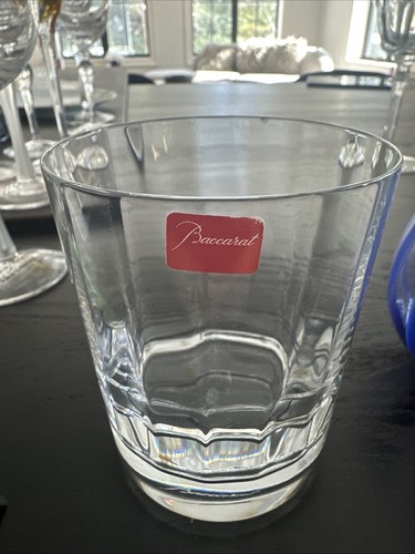 Baccarat Montaigne Optic Crystal Tumbler Lowball Whisky Rocks France WITH CHIP - Picture 2 of 8
