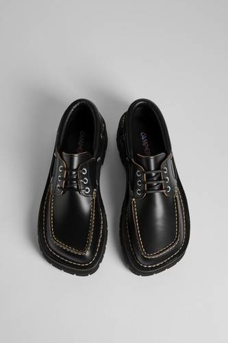 Camperlab Eki Mocassin Size 10 Calfskin Leather Moc Toe Boot Boat Shoe Lug Sole