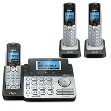 Vtech DS6151 2-Line Answering System with Dual Caller ID/Call Waiting 3 Handsets