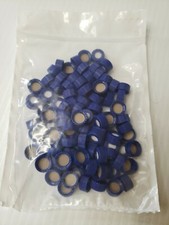 9MM Blue Screw Cap, PTFE/Silicone. One 100 Qnty Bag.