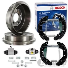 BREMSTROMMELN Ø230mm+ BOSCH BACKEN SATZ für VW POLO 6R SKODA OCTAVIA ROOMSTER