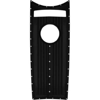 Covingtons Customs Dimpled Black Dash Insert Cover Harley Road King FLHR 08-17