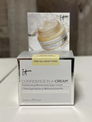 IT Cosmetics Confidence In A Cream Moisturizing Super Cream 0.5oz SEALED