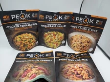 PEAK REFUEL PREMIUM FREEZE-DRIED FOOD 5-PACK ASSORTED LIKE MOUNTAIN HOUSE