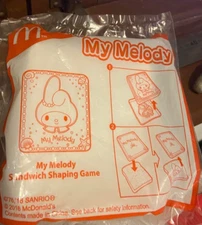 my melody sandwich shaping game happy meal mcdonald unopened 2018