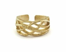 Adjustable Ring Raw brass 18mm 8US inner size - Adjustable  OZ3367