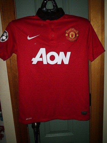 WAYNE ROONEY MANCHESTER UNITED JERSEY SOCCER NIKE DRI FIT BRAND SIZE MED RARE!  - Picture 1 of 10