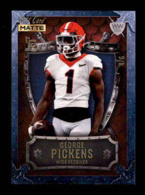 GEORGE PICKENS 2022 WILD CARD MATTE #WW-18 WEEKEND WARRIOR CHASE #4/6 BF7849