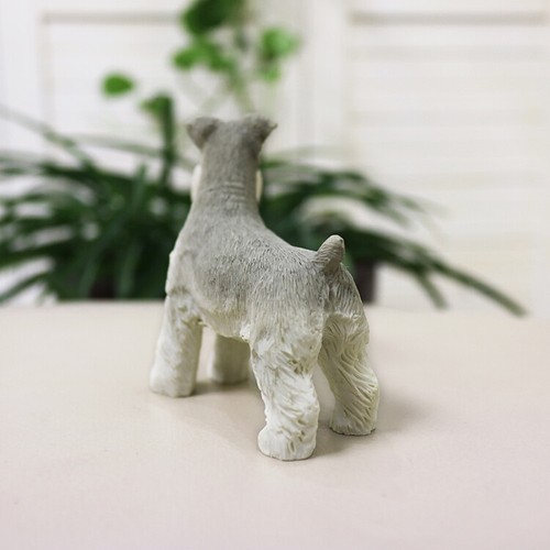JJM Mini Miniature Schnauzer Dog Pet Figure Collector Animal Decoration Toys - Afbeelding 8 van 8