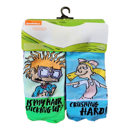 Nickelodeon 10 Pairs No-Show Socks - Rugrats - CatDog - Hey Arnold - Spongebob - Picture 4 of 4