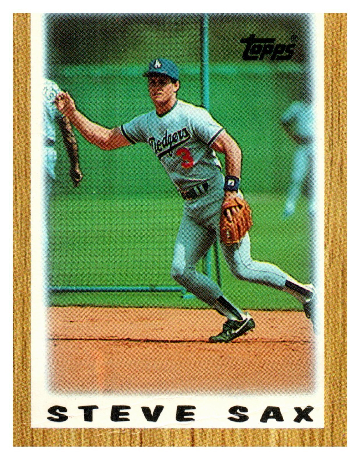1987 Topps League Leaders Minis - #15 Steve Sax