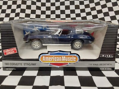 1963 Corvette Sting Ray Split Window Coupe 1/18 Ertl American Muscle NOS...