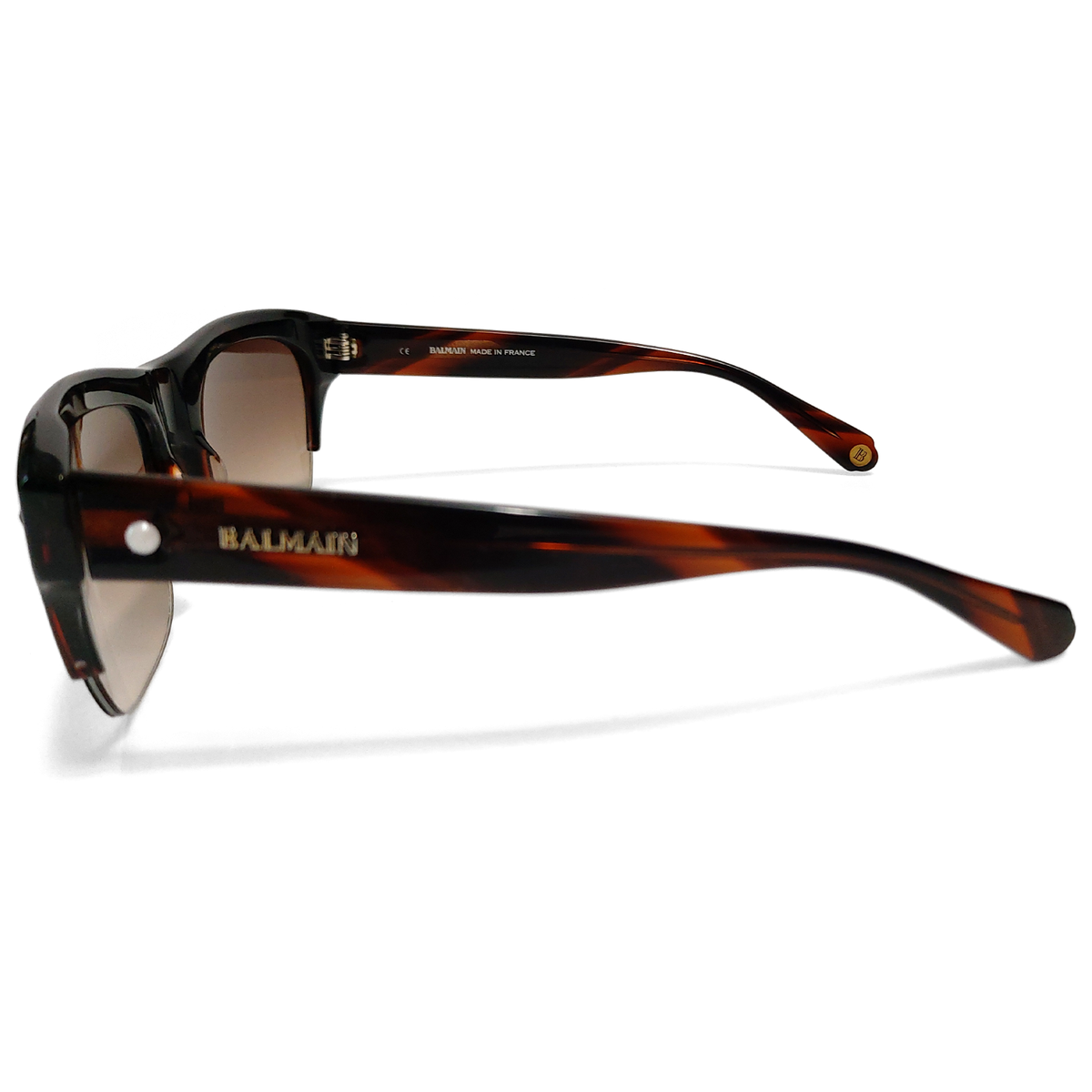 Balmain Paris BL 2010 002 Tortoise Gradient Brown Sunglasses 