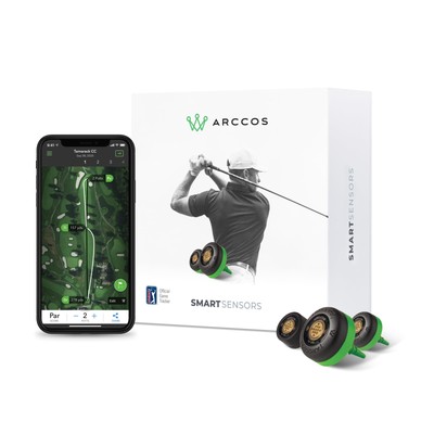 Arccos Smart Sensors: Automatic Golf Game Tracking System, A.I. Powered Caddie..