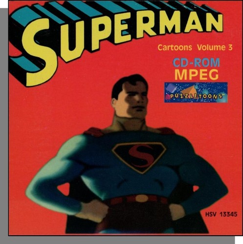 Superman - All 17 Classic 1940's Fleischer Cartoons on 3 NEW 1994 CD-ROM's! - Picture 6 of 7