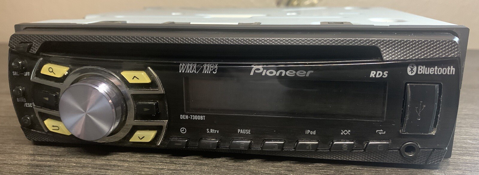 Pioneer Car Stereo CD Player DEH7300BT with Cut Wiring Harness