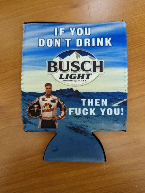 TWO busch light Beer pop soda can koozies cooler river camping kayaking fishing TWO busch light Beer pop soda can koozies cooler river camping kayaking fishing