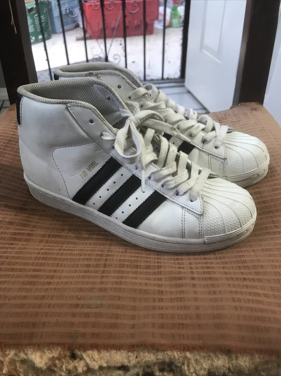 Adidas Originals Pro Size 6 1/2 789002 White / Black | eBay