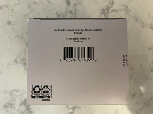 Hallmark Ornament PEANUTS I Got A Rock MAGIC Sound 2021 nuovo con scatola - Foto 6 di 6