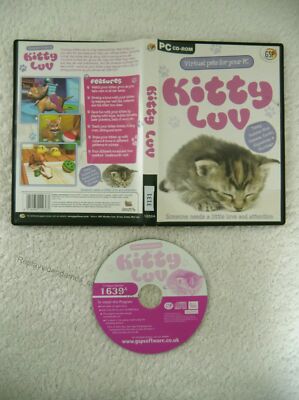17016 - Virtual Pets For Your PC - Kitty Luv - PC (2006) Windows XP 1639A