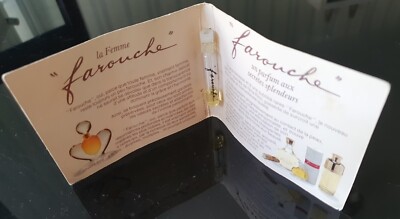  NINA RICCI Parfum Miniatur FAROUCHE Tigette auf Karte Probe Nr. 2 1974