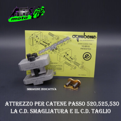Kit Riparazione Catene Moto - SmagliaCatena + Estrattore + Pulizia Per 532,525,520,428,420 - Foto 2