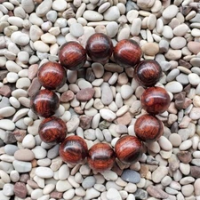 Amazing 12 Beads Akar Laka Bracelet Dalbergia Parviflora 20 MM Kayu Menang #45