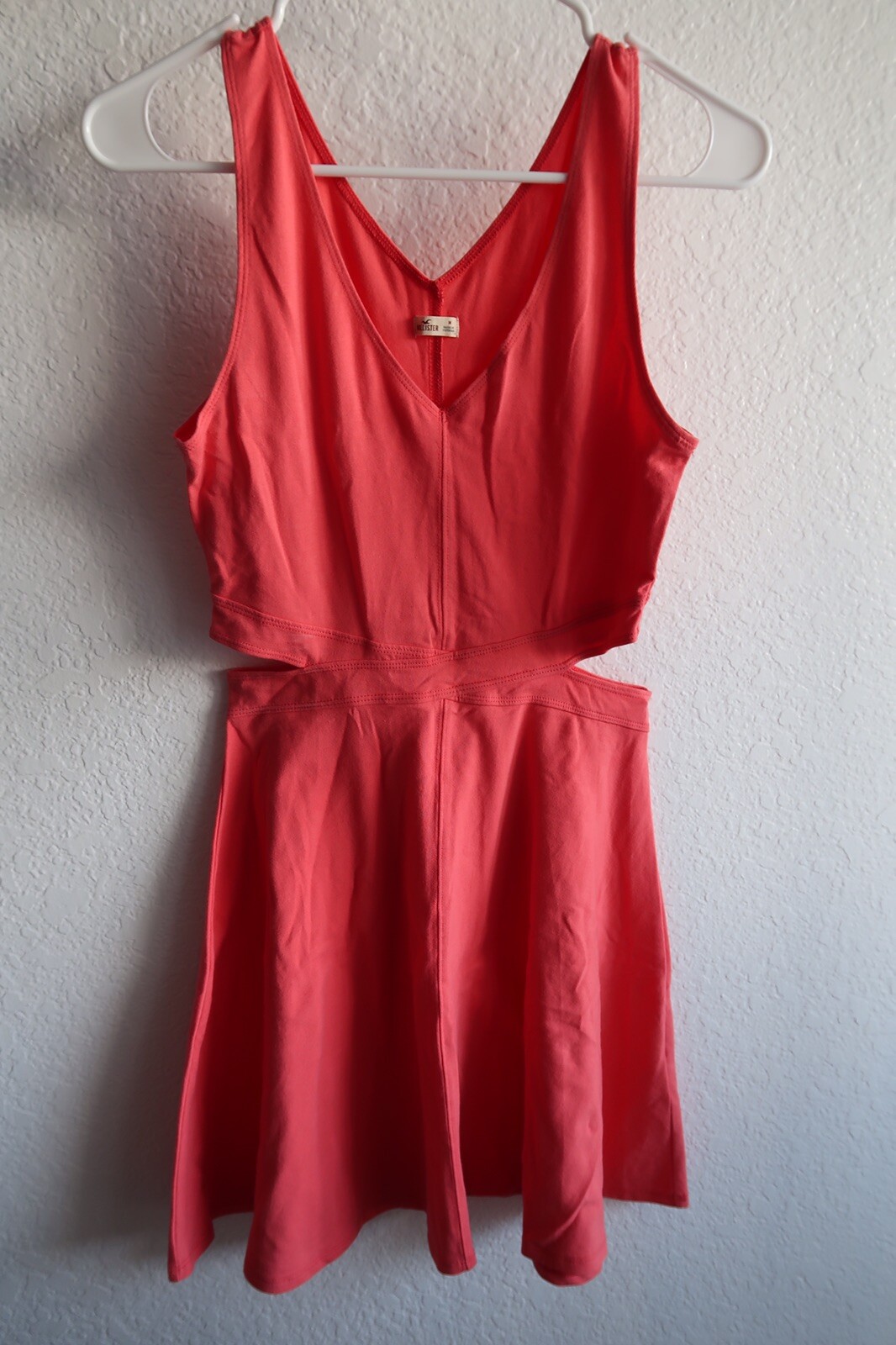 Pre-owned Hollister Summer Skater Dress-Size M- Color Orange