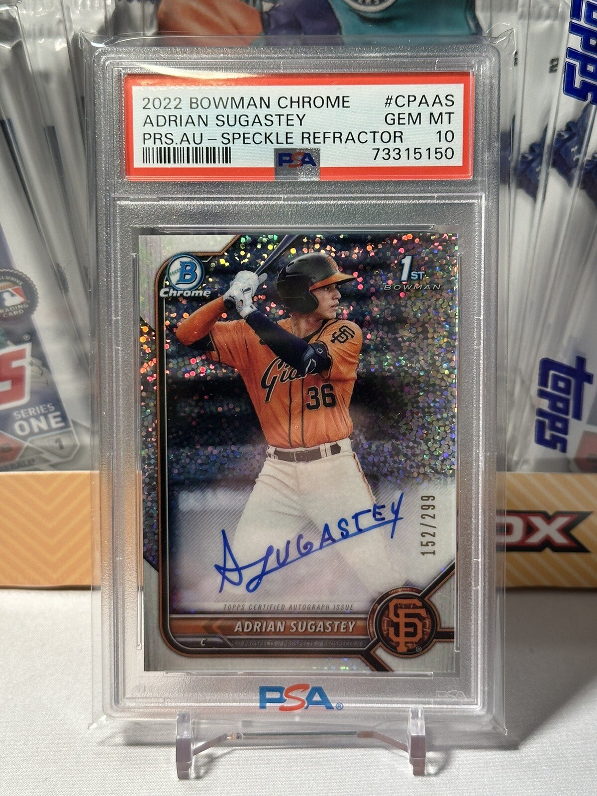 BASEBALL AUTO CARDS GRADED PSA 10 ROOKIE