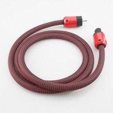 Hi-end 5N OFC Pure Copper HIFI Audio Power Cable US EU Schuko Plug IEC Connector
