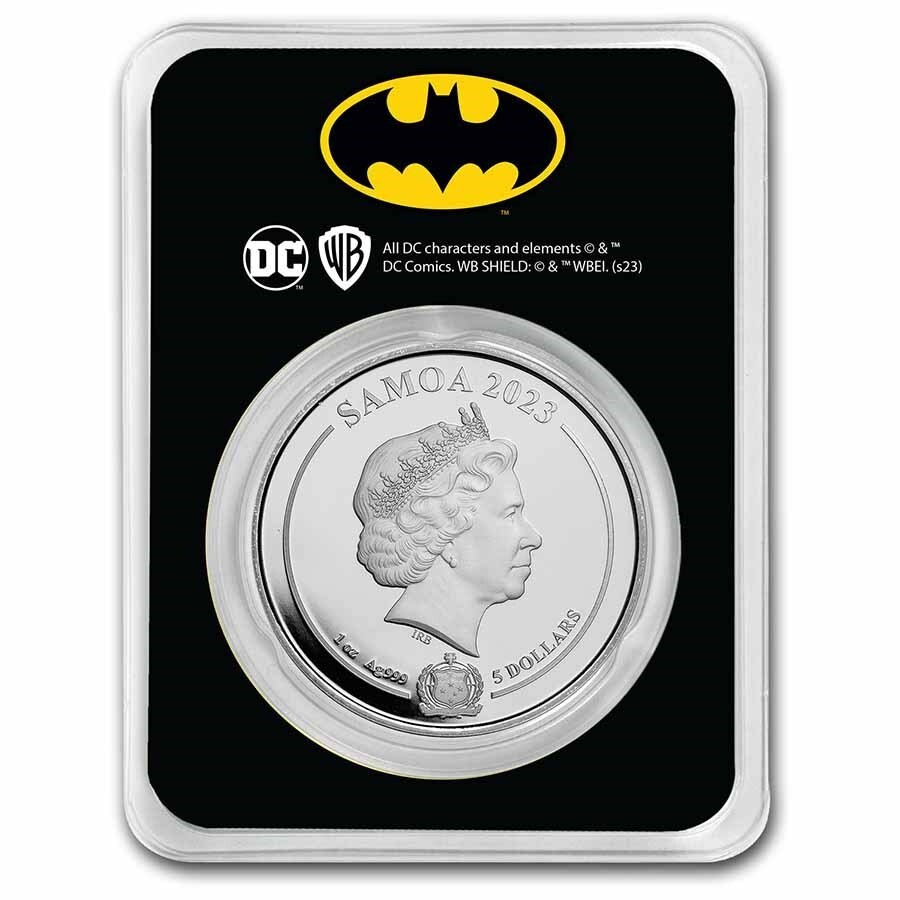 Batman 1 Oz 999 Silver 5 Coin DC Comics BU Coin Gotham NEW In TEP batman-1-oz-999-silver-5-coin-dc-comics-bu-coin-gotham-new-in-tep