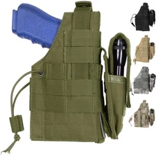 Tactical Gun Holster, MOLLE Pistol Firearm Army Camo Military Modular Belt Waist