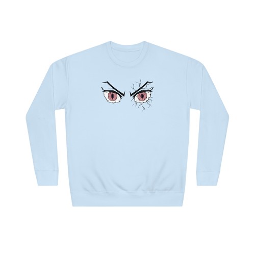 Nezuko Demon Eyes Demon Slayer Premium Unisex Anime Crewneck Sweatshirt - Picture 12 of 17