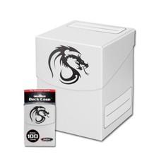 BCW Large Deck Case Gaming Card Pack Holder MTG YuGiOh Storage  1 Divider White