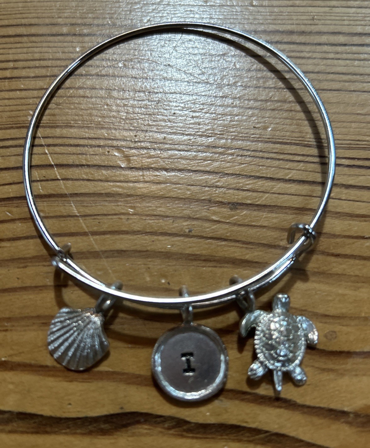 6 Silvertone Bracelets, Turtle, Rhinestone, Heart… - image 2