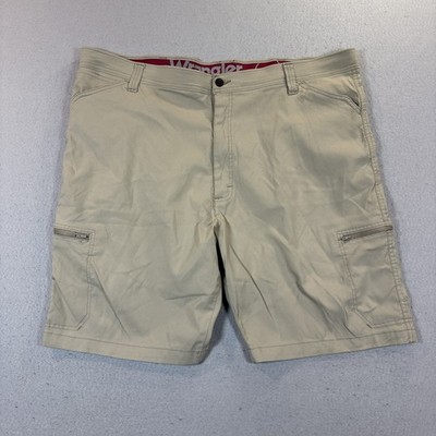 Wrangler ATG Shorts Men s 44 Khaki Beige Canvas Rugged All Terrain Gear Hiking