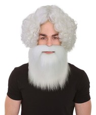 HPO Adult Men's Lumberjack Hipster Wig With Beard Mustache Set