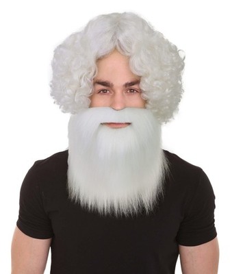 HPO Adult Men's Lumberjack Hipster Wig With Beard & Mustache Set