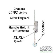 GU Cremona 45/92 Active Shootbolt Gear Ferguard Silver w/Bottom Bolt