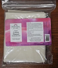 Heritage Store Organic Cotton Flannel 13" x 15" for Wellness Packs
