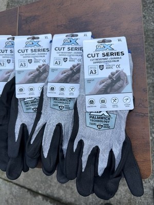 GRX GRXCUT 733 XL Cut Resistant Work Gloves Dipped Coated Palm