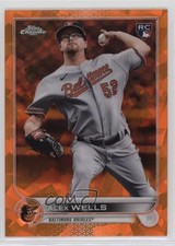 2022 Topps Chrome Sapphire Edition Orange 16/25 Alex Wells #118 o1w