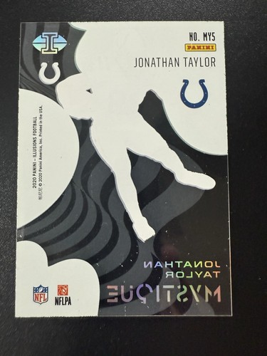 2020 Panini Illusions Jonathan Taylor #MY5 Mystique Green Acetate Rookie Colts - Picture 2 of 2