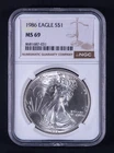 Photo of a 1986 American Silver Eagle from an eBay listing that sold on Jul 20, 2026