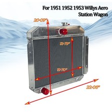Radiator 5153 Fits Willys Station Wagon Aero Comet Ace Lark Mt 1951 1952 1953