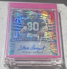 2021 Spectra Illustrious Legends Purple Prizm /50 Steve Largent Auto HOF Seattle
