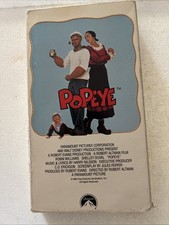 Popeye VHS tape 1980 paramount Robin Williams Shelly Duvall