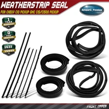 10Pcs Glass Run Window Channel & Door Seal Kit for Chevy C10 Pickup GMC 67-72
