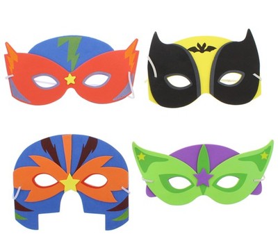 Zac's Alter Ego 12er Pack Spaß Schaumstoff Geburtstag Superheld Party Masken für Kinder